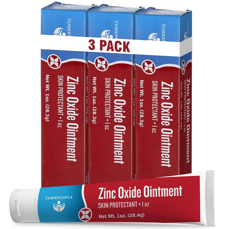 Zinc Oxide Ointment for Adults and Babies - 1 oz Diaper Rash Ointment - Skin Protectant for Diaper Rashes, Cuts, and Burns