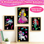 FUNNYB&G Foil Art Craft Kit for Kids, Sparkly Birthday Gift Toy for Girls