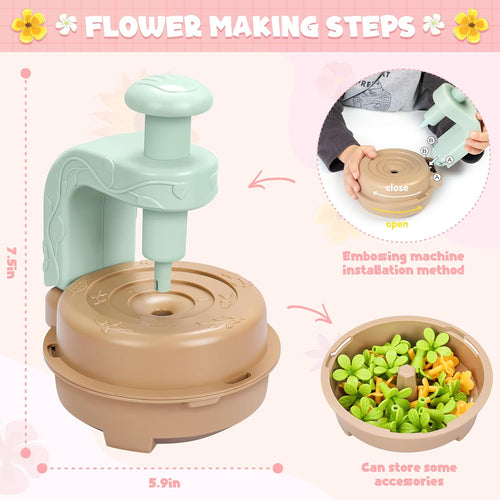 DIY Fabric Flower Bouquet Kit for Kids, Educational Toy, Arts and Crafts for 4+ Year Toddler Girl