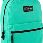 Trail maker Classic 17 inch Backpacks with Adjustable Padded Straps | School Backpacks for Girls, Boys (Black)