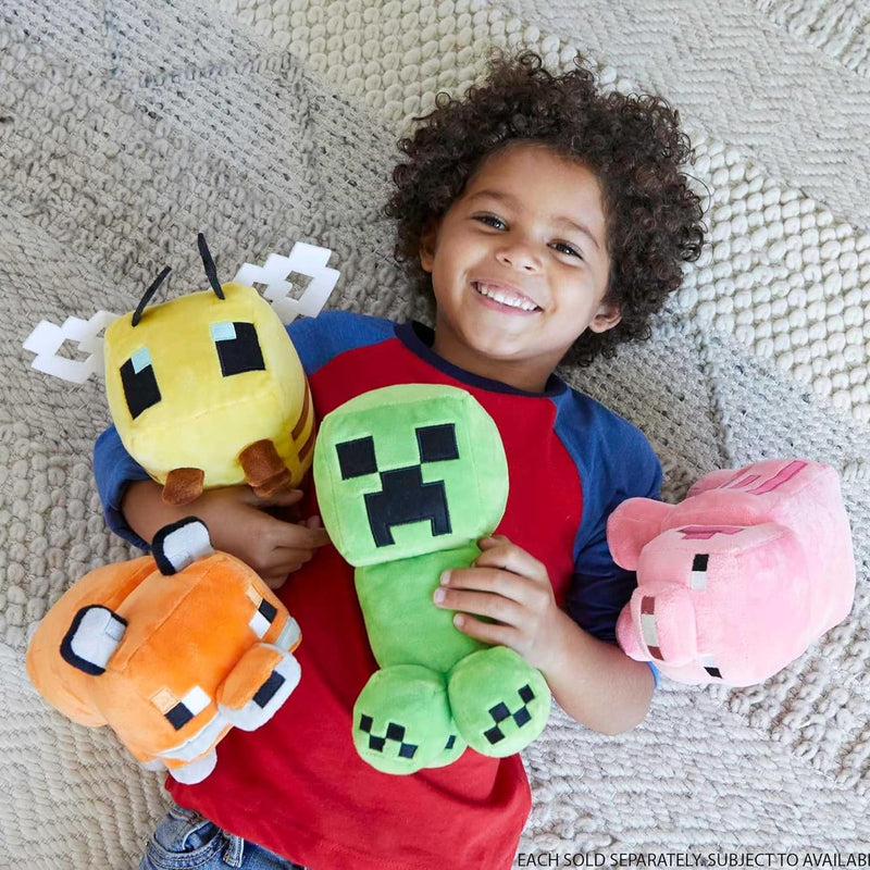 Mattel Minecraft Basic Plush Character Soft Dolls, Video Game-Inspired Collectible Toy Gifts for Kids & Fans Ages 3 Years Old & Up