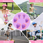 Knee Pads for Kids with Elbow Pads and Wrist Guards Set, Toddler 3-10 Years Protective Gear for Girls Boys Skating Cycling Bike Rollerblading Scooter
