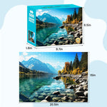 VOLUVOLU 500 Piece Puzzle for Adults, Jigsaw Puzzle,Glacier Park Jigsaw Puzzles 500 Pieces Birthday Party for Family Adults Funny Puzzle