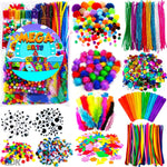 Goody King Arts and Crafts Supplies for Kids - 1170Pcs+ Craft Art Supply Kit for Toddlers Kids Craft Supplies & Materials Age 4 5 6 7 8 9 - Christmas D.I.Y. Crafting School Supplies