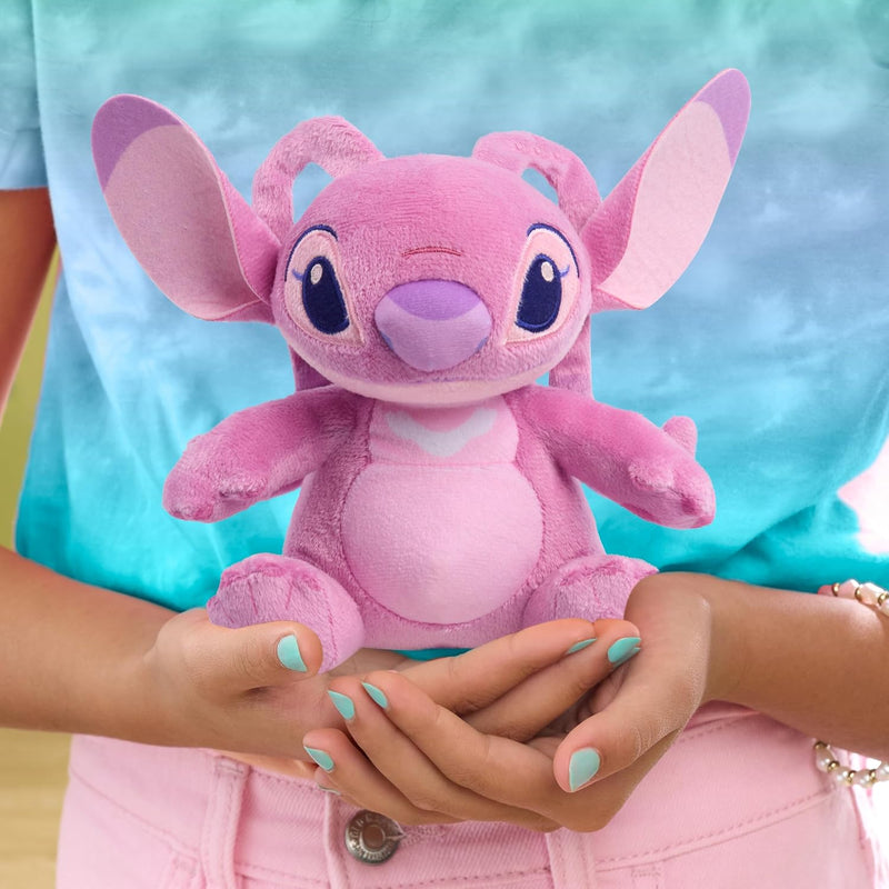 Disney Stitch 7.5" Small Angel Plush Stuffed Animal, Soft & Huggable, Toy for Fans & Kids by Just Play, Kids Toys for Ages 2 Up by Just Play