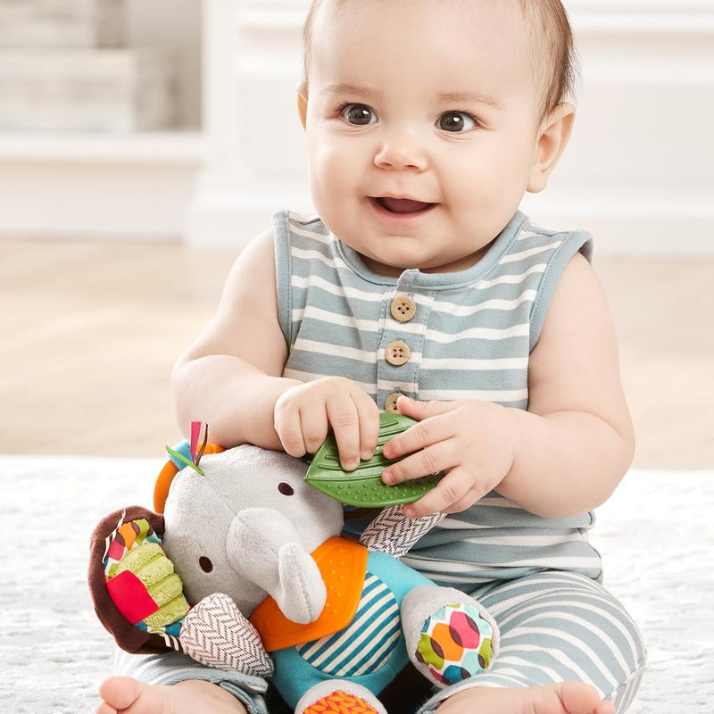 Skip Hop Bandana Buddies Baby Activity and Teething Toy with Multi-Sensory Rattle and Textures