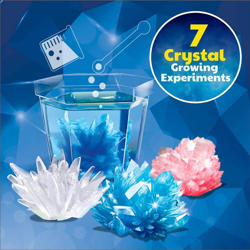 Crystal growing science experiment kit for kids, teens, boys & girls, DIY STEM toy lab