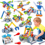 ToyTonix 10-in-1 STEM Engineering Building Kit for Kids 4+, 167PCS Creative Construction Toy