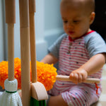 JustForKids Wooden Detachable Kids Cleaning Set - 6 Piece STEM Housekeeping Kit For Toddlers Girls & Boys