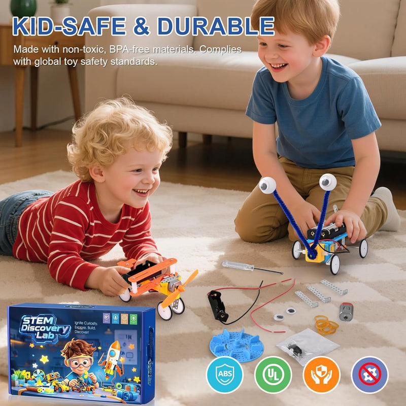 STEM Kit for Kids Ages 6-13, Robot Building Science Kit with 5 Robots to Build, DIY STEM Gift Toy
