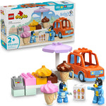 LEGO DUPLO Bluey Ice Cream Trip with Bluey - Toddler Toy for Kids, Boys, and Girls Ages 2+ - Includes Figure and Ice Cream Stand
