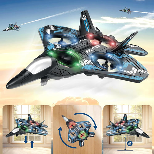 JoyRapt Drones with 360° Flip, LED Lights, and 3 Speed Options - RC Plane for Kids and Adults