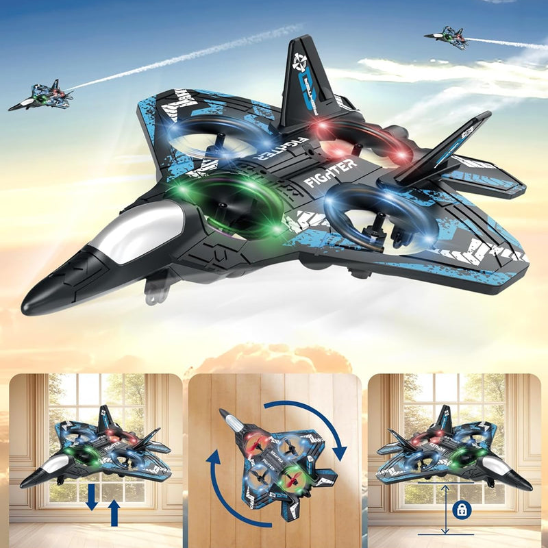 JoyRapt Drones with 360° Flip, LED Lights, and 3 Speed Options - RC Plane for Kids and Adults
