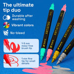 ARTISTRO 36 Fabric Markers for Clothes and Textiles – Permanent No-Bleed Fabric Decorating Kit for T-Shirts, Bags, Canvas, Shoes, and Crafts