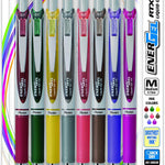 Pentel EnerGel RTX Retractable Liquid Gel Pen, (0.7mm) Metal Tip, Medium Line,Assorted Ink, 8-Pk (BL77BP8M1)