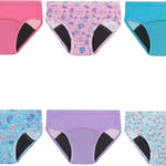 Hanes Toddler Girls' Potty Trainer Brief, Moisture-Wicking Panty, Odor Protection Potty Trainer Underwear, 6-Pack
