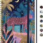 Taja Lined Spiral Notebook Journal for Women A5(5.8" × 8.3"), Cute Hardcover Notebook for Work, School & Note Taking, Pretty College Ruled Journal for Writing, 140 Pages, Sunset