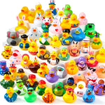 JOYIN 30 Pcs Rubber Ducks - Assorted Designs for Toddler Bath Time, Pool Parties, and Birthday Favors