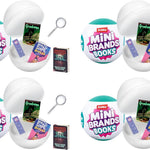 Mini Brands Books Capsule by ZURU Real Miniature Book Brands Collectible Toy, Capsules of 5 Mystery Miniature Books with Real readable Pages and Accessories for Kids, Teens, Adults (Single Capsule)
