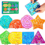 Squishy Toys Sensory Fidget Toys for Kids: 4 Pack Maze Sensory Toys for Autism - Fidget Toys with Filled Goo for Calming Down Classroom Travel