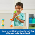Learning Resources Sensory Trio Fidget Tubes - Sensory Toys for Toddlers, Calming Kids Fidget Toys, Classroom Calm Down Corner Supplies, Special Needs Travel Fidgets, Preschool Quiet Time Items