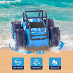 MaxTronic Amphibious Remote Control Car - Rechargeable 4WD All-Terrain RC Toy for Kids