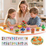 24 Pack Flowers Succulents Party Favors for Kids Building Set - 1012PCS Botanical Bonsai 3.6mm Mini Building Blocks Toy for Goodie Bags Stocking Stuffers Classroom Prize Birthday Gifts for Girl Boy 6+
