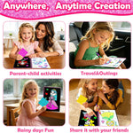 FUNNYB&G Foil Art Craft Kit for Kids, Sparkly Birthday Gift Toy for Girls