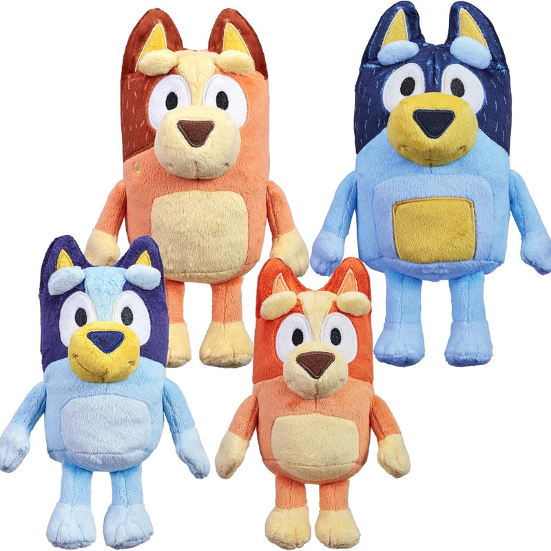 Official Bluey Unicorse & Bob Bilby Hand Puppet Plush 2-Pack | 8-9 Inch Deluxe Soft Fabric Toddler Toys with Embroidered Details for Imaginative Play & Storytime Fun.