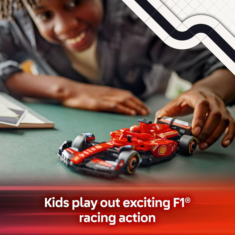 LEGO Speed Champions Ferrari SF-24 F1 Race Car Toy Kit for Kids, Age 10+, Building Set Display Play