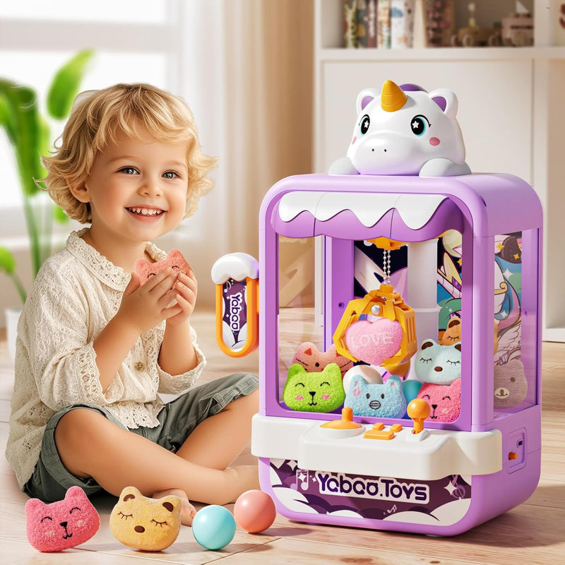 Vanvimen Claw Machine Toy: Arcade-Style Fun for Girls 4-8, with Plush Prizes & Surprise Eggs