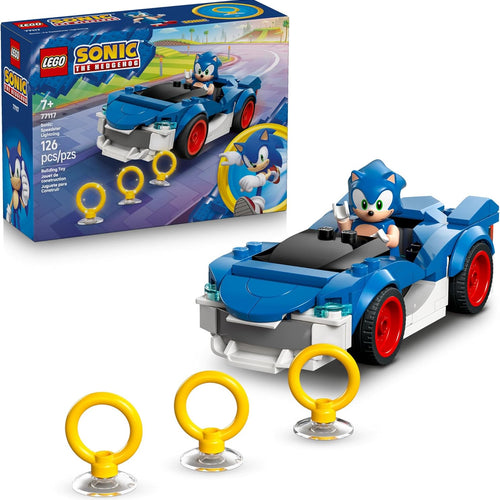 LEGO Sonic the Hedgehog Sonic: Speedster Lightning Race Car Toy for Kids, Ages 7+