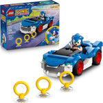 LEGO Sonic the Hedgehog Sonic: Speedster Lightning Race Car Toy for Kids, Ages 7+