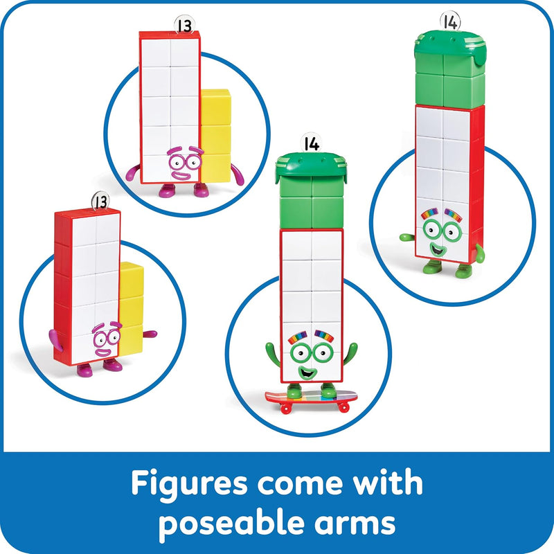 Numberblocks Friends Thirteen and Fourteen Figures Math Learning Toy for Kids 3-5
