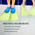 FINIS Long Floating Swim Training Fins for Kids - Improves Kick Technique & Body Position