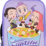 K-Pop Demon Hunters Huntrix Fueled by Ramyeon Lunch Box, Full Zip Around Insulated Lunch Tote Bag For Hot and Cold Food, Purple