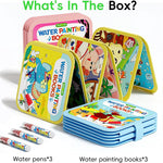 Timetome Water Painting Books for Kids Ages 3-6 | Water Coloring Books with Water Pens, No Mess Travel Toy for Kids to Develop Creativity, Fine Motor Skills and Early Learning