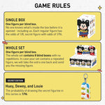POP MART Mickey Family Figures Cute Together Keychain Series Blind Box ,Random Design Action Figures Collectible Toys Home Decorations, Single Box