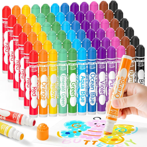 Shuttle Art 60 Pack Dot Markers, 12 Colors x 5 Sets Washable Bingo Daubers, Fun Art Supplies for Kids and Preschoolers, Non Toxic Water-Based