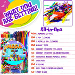Goody King Arts and Crafts Supplies for Kids - 1170Pcs+ Craft Art Supply Kit for Toddlers Kids Craft Supplies & Materials Age 4 5 6 7 8 9 - Christmas D.I.Y. Crafting School Supplies
