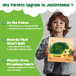 jackinthebox Poke Art Animals Crafts Kits for Kids, Boys & Girls, Ages 4-8 | 1400 fabric pieces, gift, travel activities & toys, essentials, projects for toddlers, 3 4 5 6 7 8 year old, flower pressing