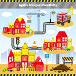 Magnetic Tiles for Kids, 56PCS Construction Magnet Tiles with Fire Truck Station, Building, Road, Crane, Car Truck - STEM Magnetic Blocks for Kids Ages 4-8, Toys for 4 5 Year Old Boys Birthday Gifts