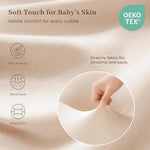 Konssy 2 Pack Nursing Pillow Covers, Soft Stretchy Cover for Breastfeeding | Covers Only, Milk Silk Fabric, Breathable & Machine Washable, Slipcovers for Newborn Baby Boy Girl, (Pink Spring,pink)