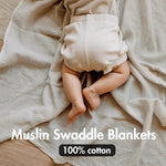 Muslin Swaddle Blankets for Newborn, 3 Pack Breathable Soft Receiving Blanket, Large 38 x 40 inches Swaddle Wrap Burping Clothes, Essentials Infant Shower Items, Toddler Gift (Bright Colors)