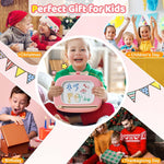 Kikidex Soft Pink Magnetic Drawing Board for Toddler Girls 1-2 Years Old Doodle Learning Toy