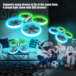 Q9s Drone for Kids with Altitude Hold and Headless Mode, Quadcopter with Blue and Green Light, Propeller Full Protect