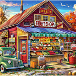 500-piece adult jigsaw puzzle with hamburger theme and 20.5x15 in size