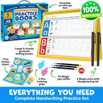 Magic Grooved Writing Practice for Kids Age 3-5 - Handwriting Practice for Kids 5-7