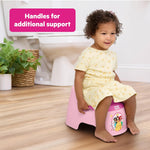 Bright Starts Disney Princess Full Comfort Potty Training Toilet, Easy Clean Removable Bowl, Splash Guard, High Back for Comfort & Stability, Toddlers up to 50 lbs