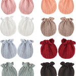 BQUBO Newborn Infant Toddler Mittens No Scratch Cotton Elastic Wrist Gloves Hypoallergenic for 0-6 Months Baby Boys Girls